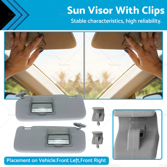 Sun Visor With Clips Front LeftRight Side Suitable For Hyundai Getz 2002-2012-0