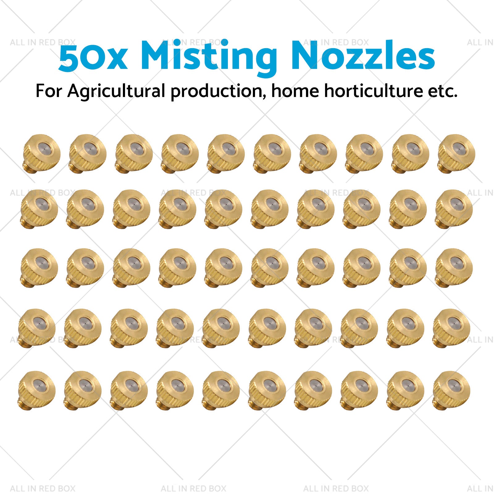 For Cooling System 0. 016inch 10 24 Brass Misting Nozzles Kit Water Mister Sprinkle-4