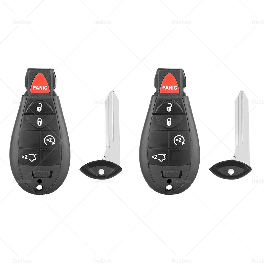 2x Keyless Remote Key Fob Shell Suitable For Jeep Grand Cherokee 2008-2012-2