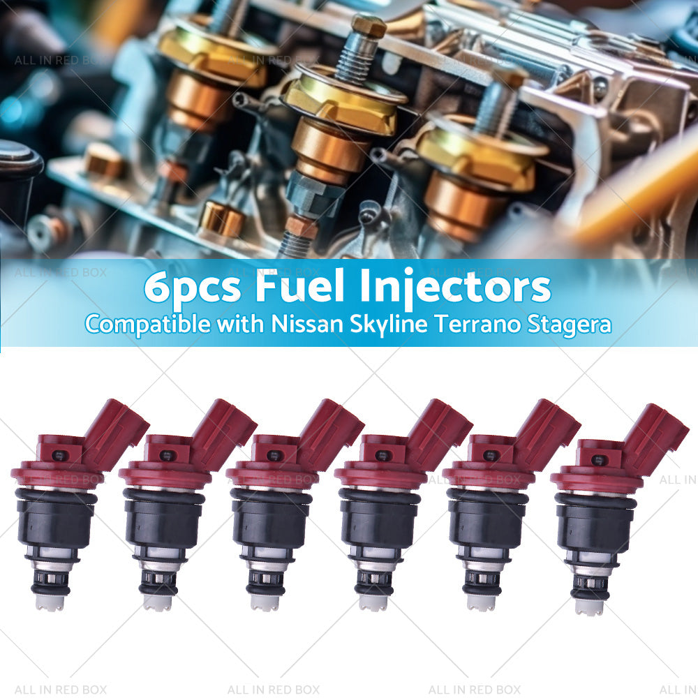 6PCS 740CC Fuel Injector 16600-RR544 Suitable for Nissan Skyline Terrano Stagera-2