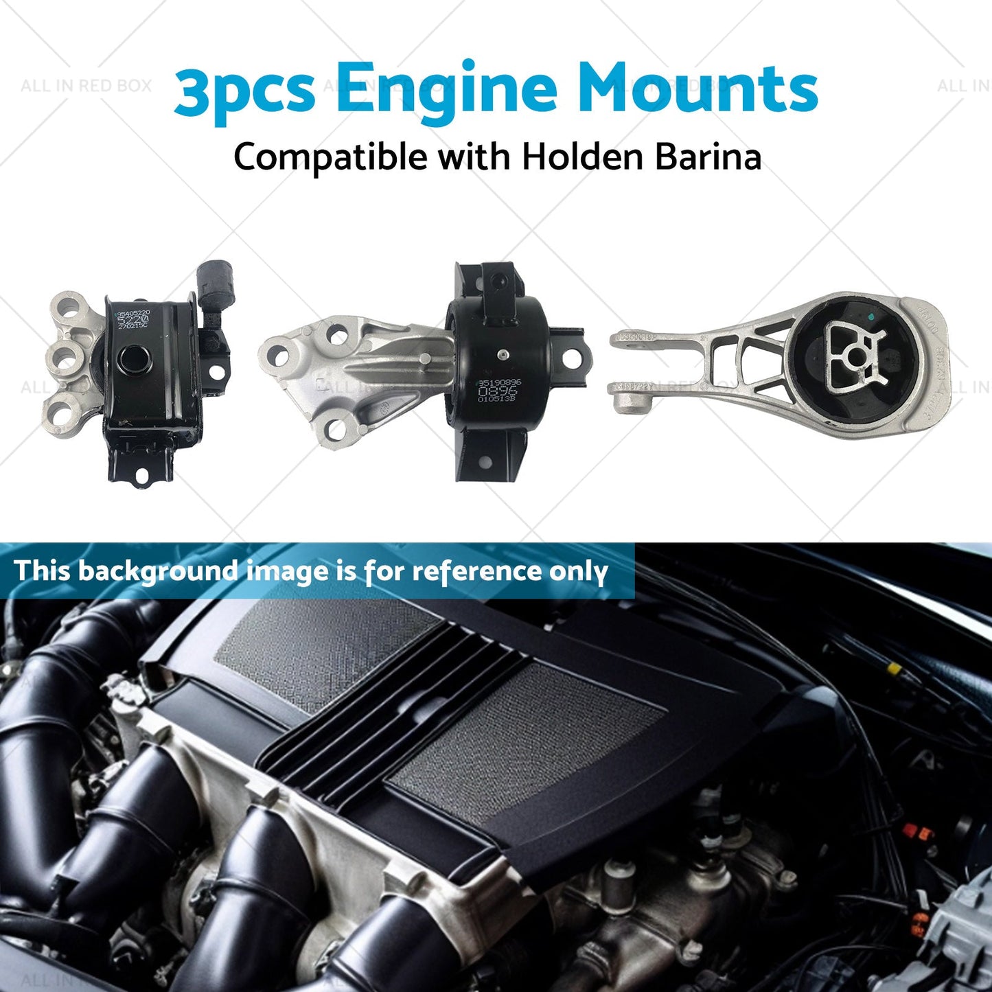 3PCS Engine Mount Suitable For Holden Barina TM 1. 6L F16D4 2011-2019-3