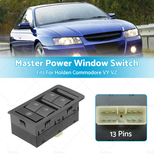 Grey Master Power Window Switch 13 Pins for Holden Commodore VY VZ 2002-2007-1