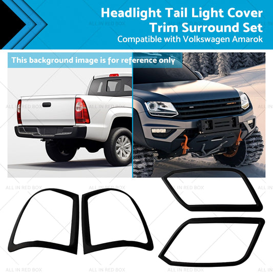 Headlight Tail Light Cover Trim Surround Set Suitablefor Volkswagen Amarok 09-22-0