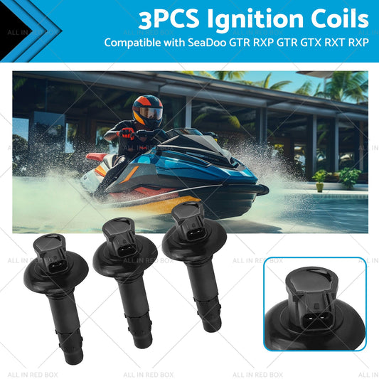 3PCS Ignition Coil Sticks Suitable For SeaDoo RXP GTI GTS GT5 RXP GTR GTX RXT-0