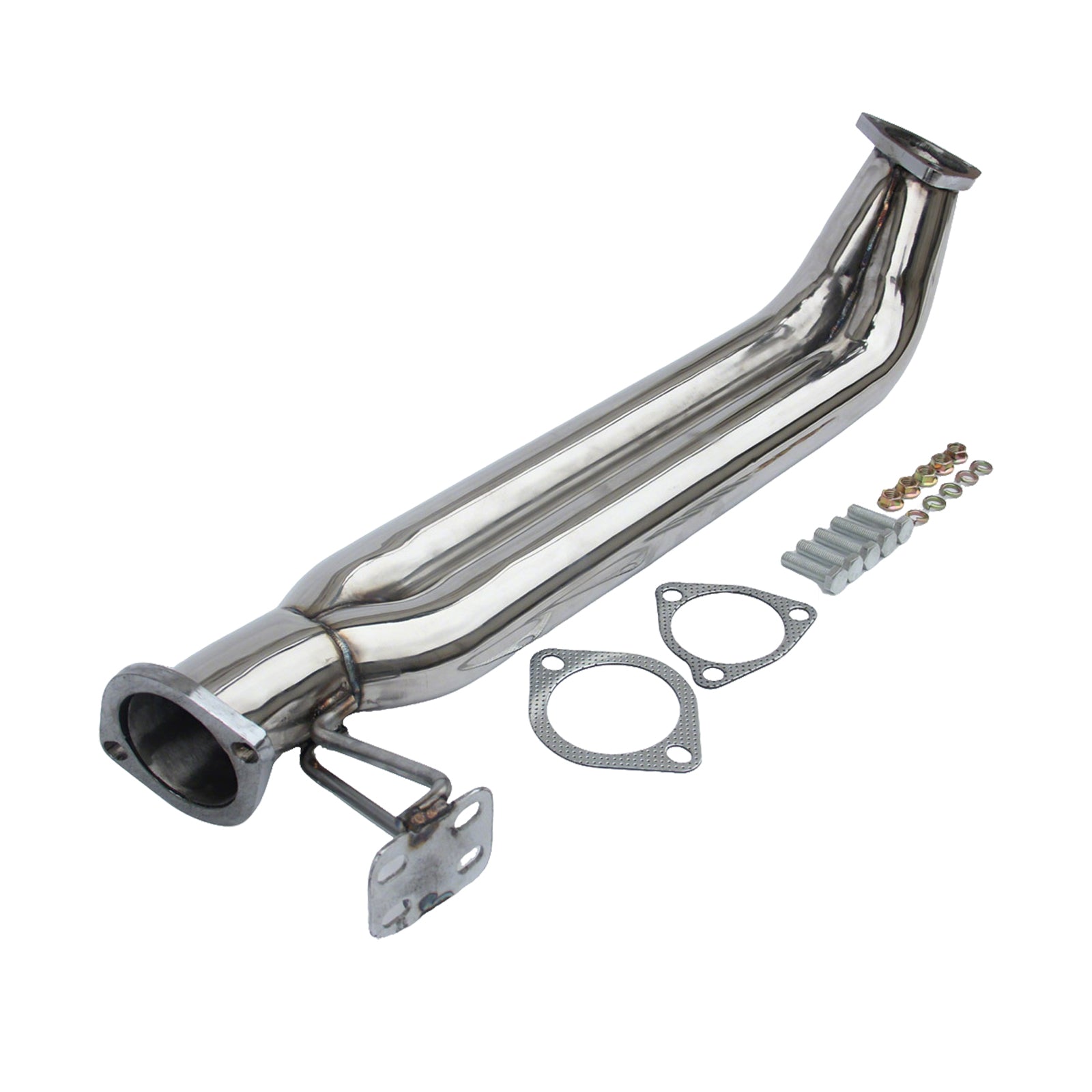 Stainless Steel Exhaust Twin Downpipe Suitable For Nissan S14 / PS13 SR20DET Turbo 1995-2000-1