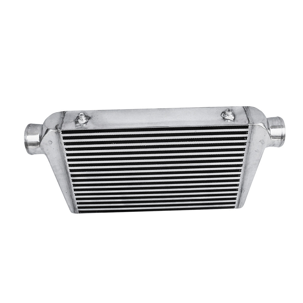 3 Inch Universal Aluminum Intercooler Turbo Bar Plate Front Mount FMIC 450x300x76mm-1