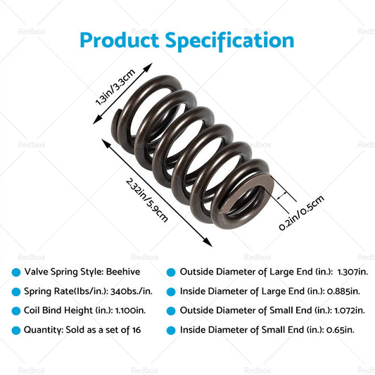 Beehive Valve Spring Kit Suitable For All LS Engines -. 625inch Lift Rated-1