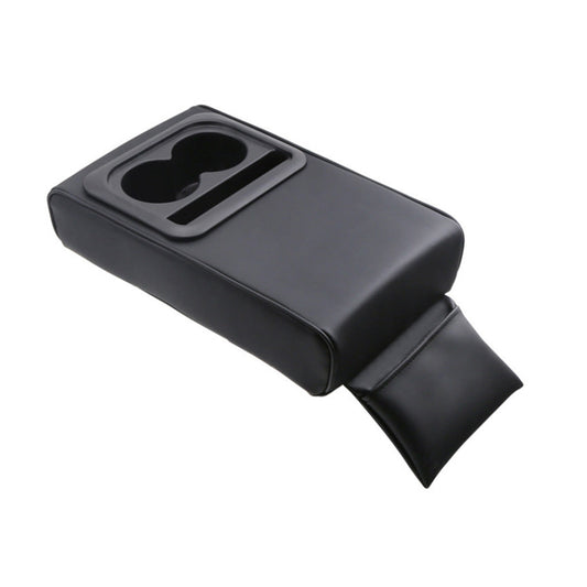 Center Console Leather Armrest Support Elbow Rest Extender Organizer Cup Holder-0