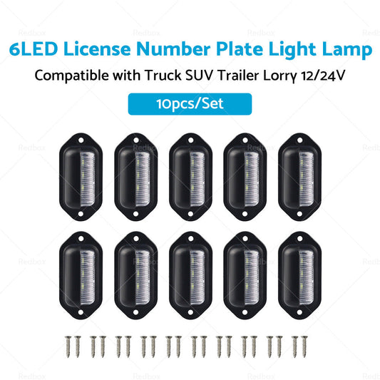 6LED License Number Plate Light Lamp Suitable For Truck SUV Trailer Lorry 12 24V-1