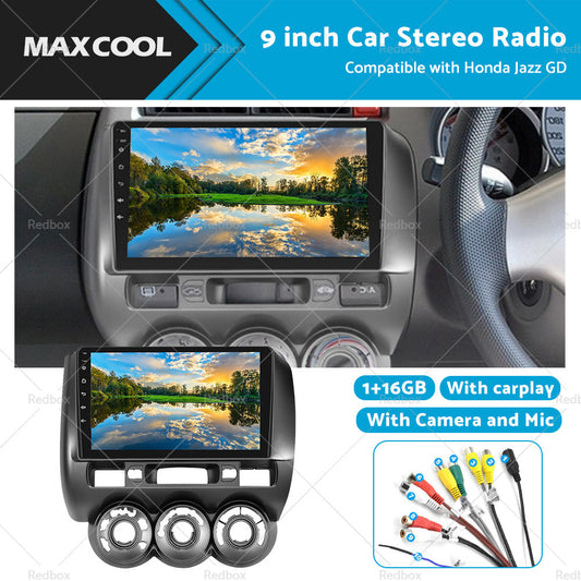16GB 9inch Android 11 Apple Carplay Stereo GPS Head Unit Suitable For Honda Jazz GD-0