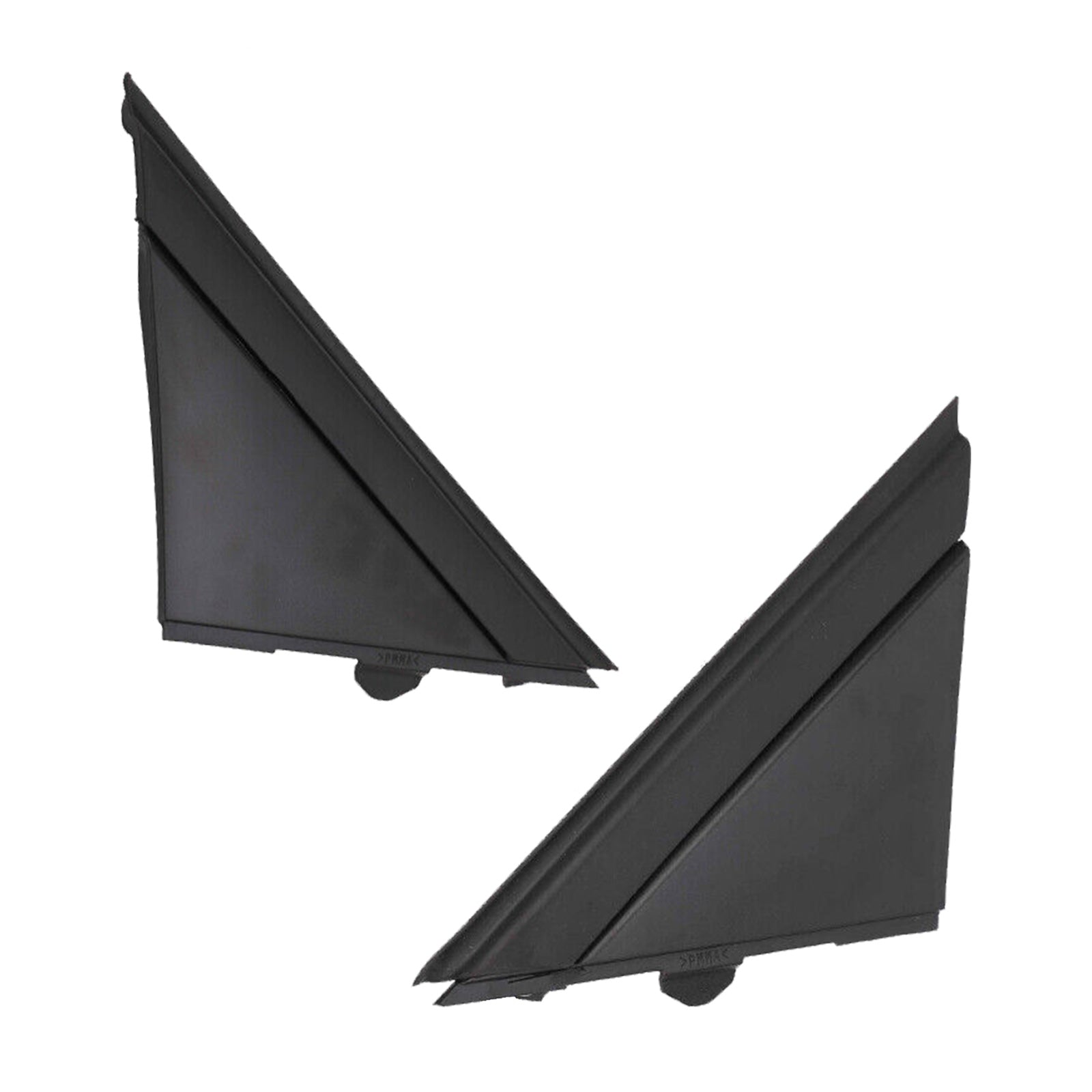 Matte Black Rear Mirror Triangle Trim Plate Suitable For Fiat 500 2012-2019-2