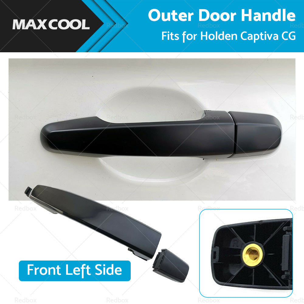 FRONT LEFT LH Outer Door Handle Black Suitable For Holden Captiva 2006-2018-0