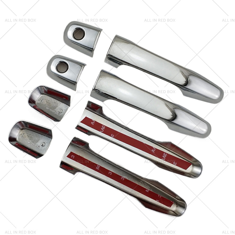Chrome 4PCS Door Handle Covers Suitable for Mitsubishi Triton MN ML 2006 - 2014-3
