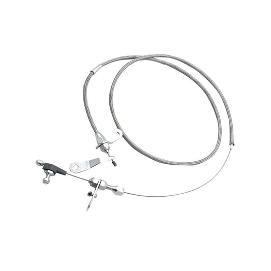 Stainless Kickdown Cable Suitable For Ford C4 Transmission C-4 Detent-0