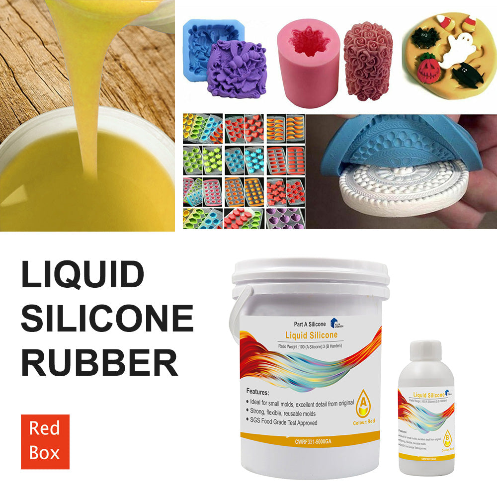 SH25 Liquid Silicone Rubber Mould Making Kit 100 3 Mix - 1Kg 2Kg 5Kg 10Kg Yellow-3