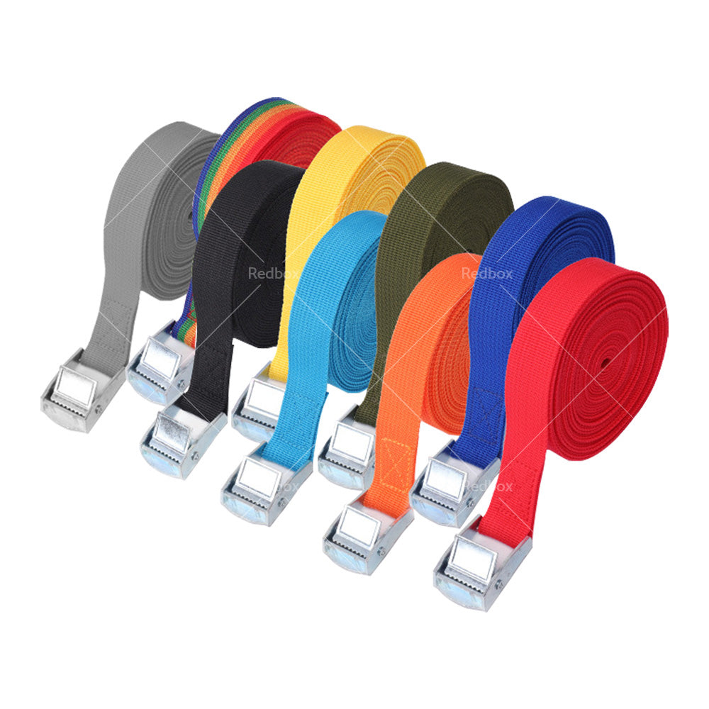 2/4pcs Metal Buckle Cam Tie Down Strap Heavy Lugga Cargo Ratchet Lashing Rope 2M-3