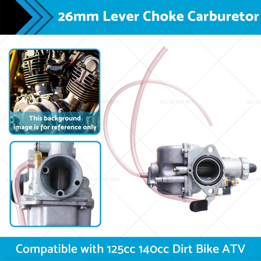 26mm Lever Choke Carburetor Carby Suitable for 125cc 140cc Dirt Bike ATV-1