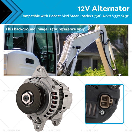 12V Alternator for Bobcat Skid Steer Loaders 751G A220 S330 S630 6675292,6678205-0