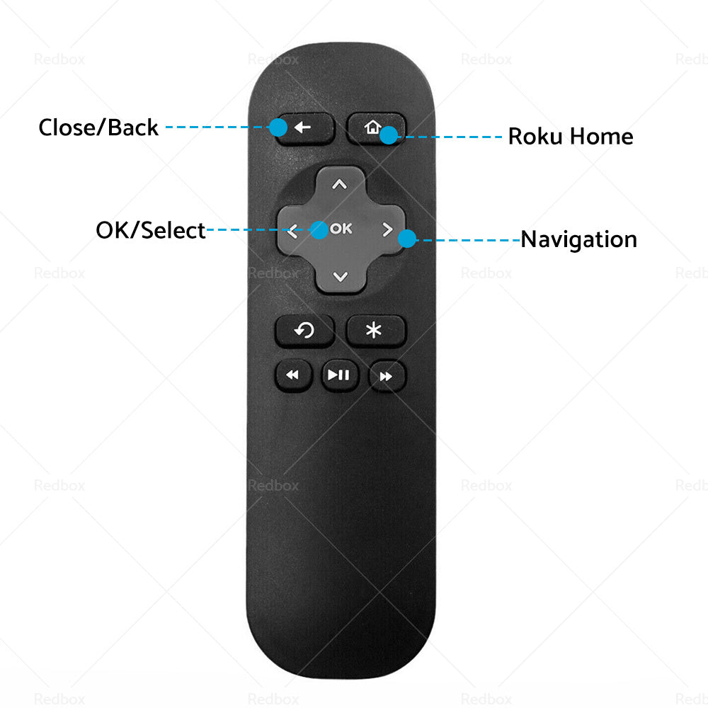 2PCS Remote Control Replacement Suitable for ROKU 1 2 3 4 Telstra TV 1 TV 2-2