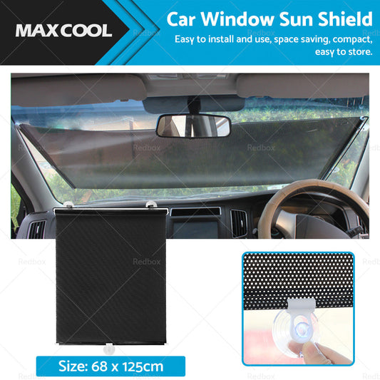 Retractable Car Front Rear Windshield Sun Shade Window Visor Folding UV Block-0
