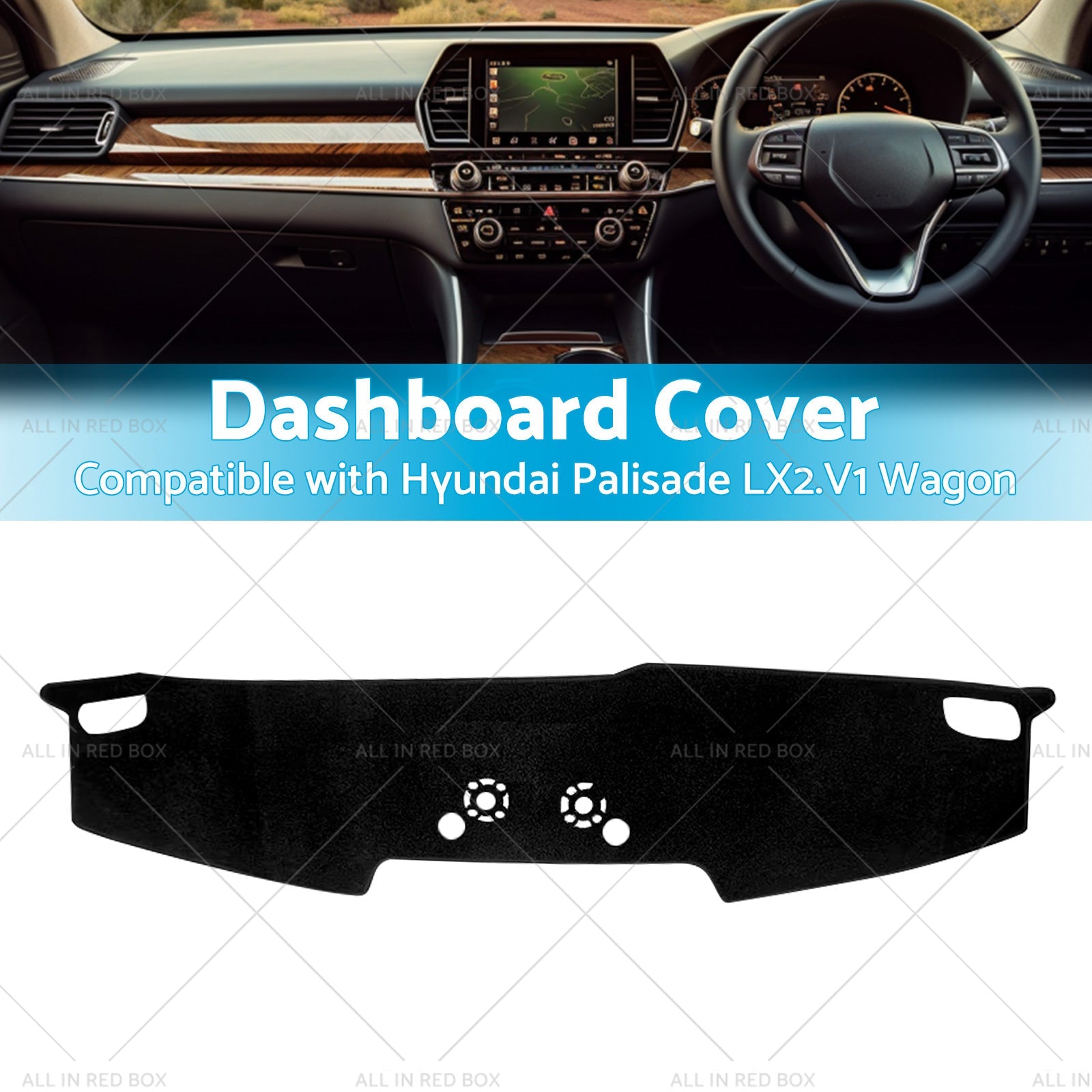 Non-Slip Dash Mat SuitableFor Hyundai Palisade Wagon NO HEADS UP DISPLAY 2020-23-2