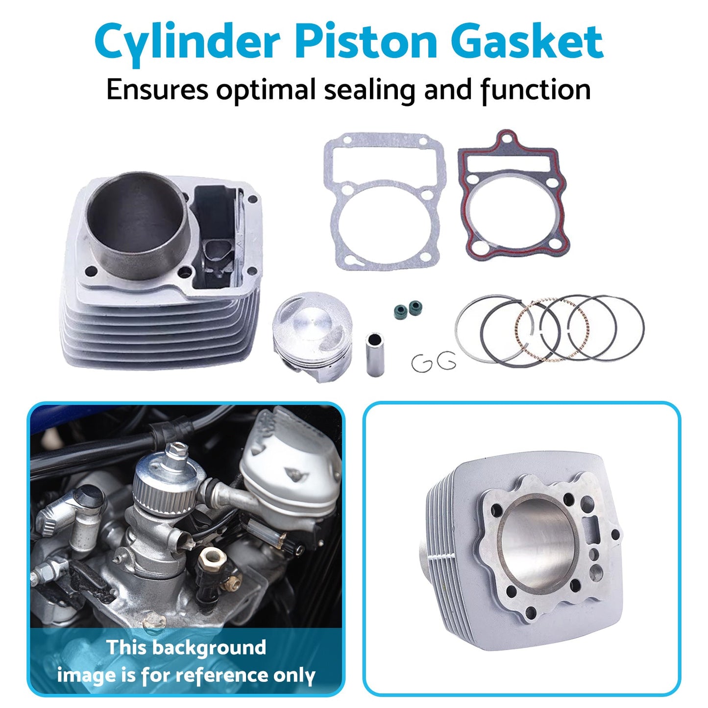 67mm Cylinder Piston Gasket Suitable For Zongshen Honda CG250 250cc Quad Bike-3
