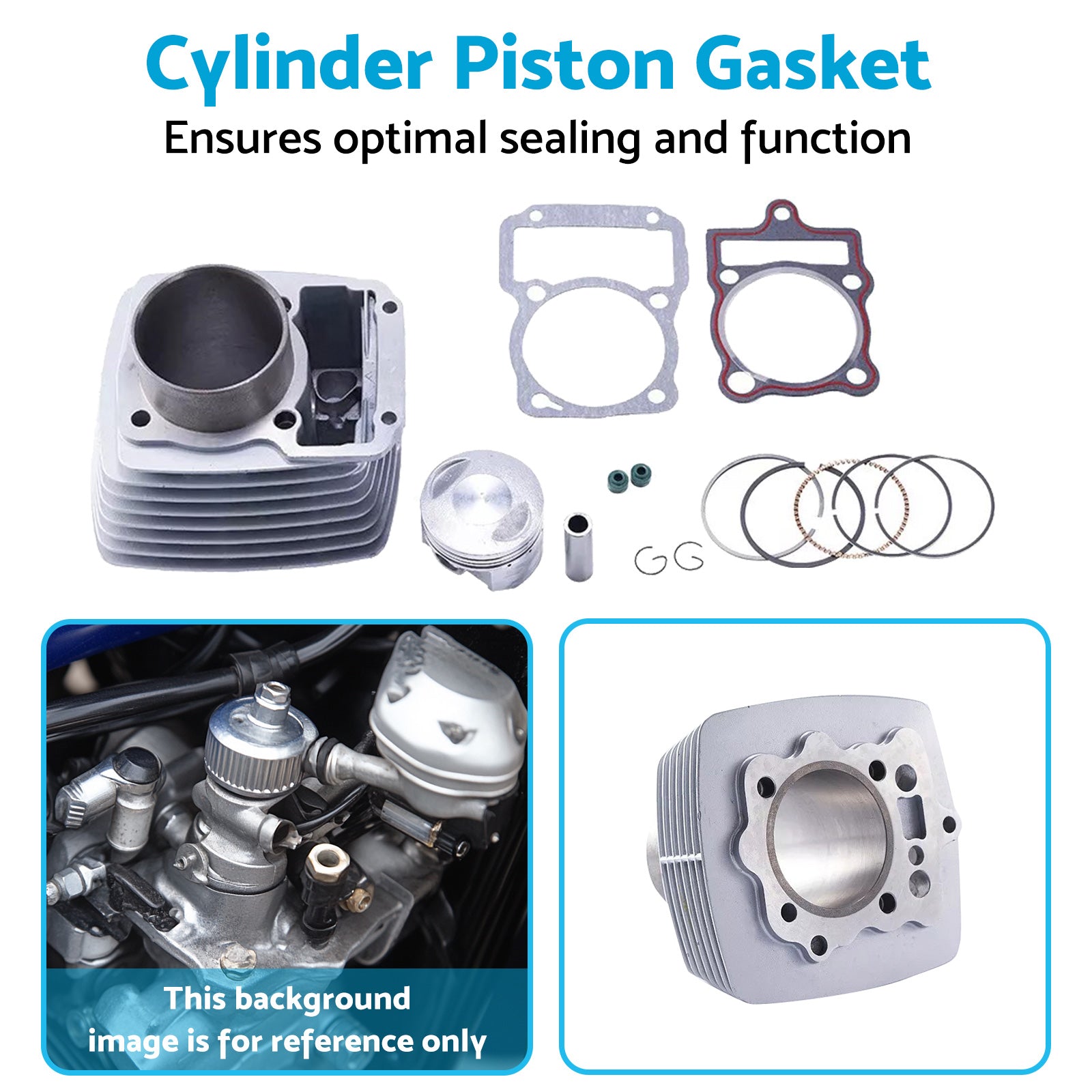 67mm Cylinder Piston Gasket Suitable For Zongshen Honda CG250 250cc Quad Bike-3