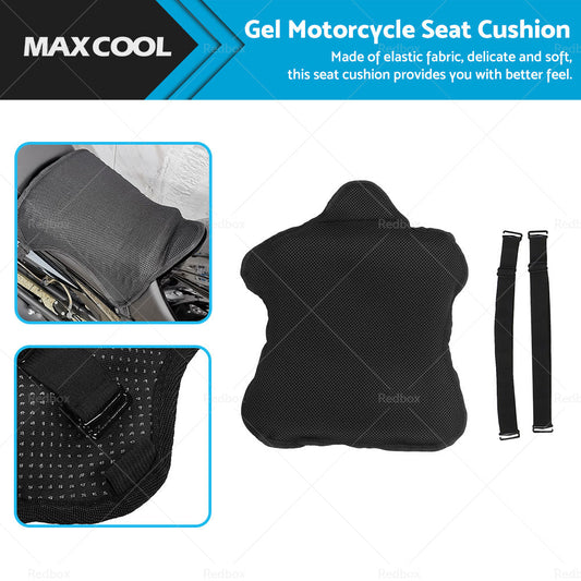 Motorcycle Comfort Gel Seat Cushion Universal Air Motorbike Pillow Pad Cover-0