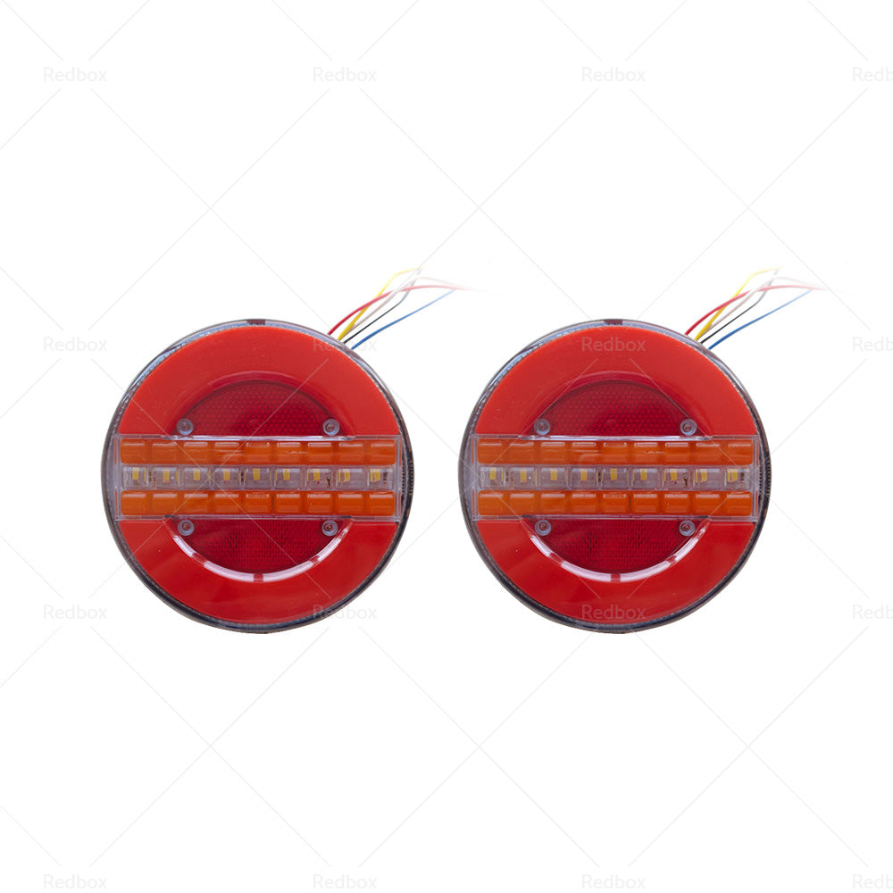 2x LED Tail Lights Stop Indicator Reverse Lamps Suitable For Trailer Truck Ute-2