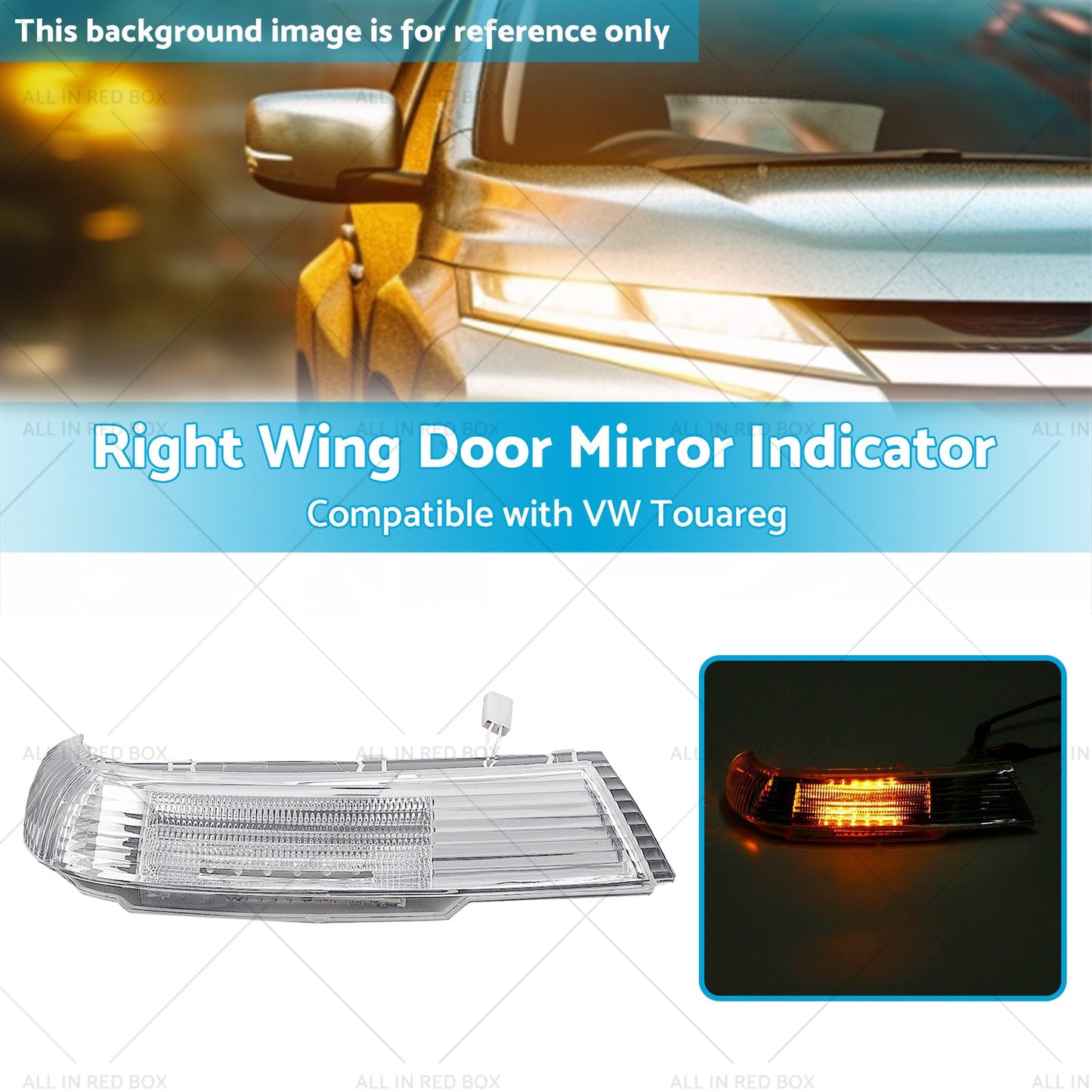 Front Right Wing Door Mirror Indicator Suitable for VW Touareg 7L 09 or 03-11 or 06-2