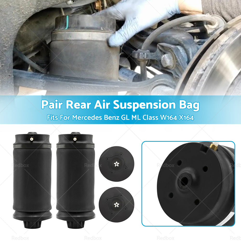 2 x Rear Air Suspension Bag Shocks Fits For Mercedes Benz W164 GL ML Class-2