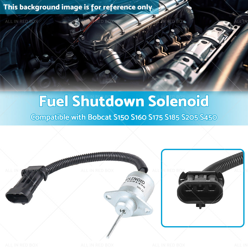 Fuel Shut Off Solenoid Valve Shutdown 6691498 1G925-60011 Suitable for Bobcat-2