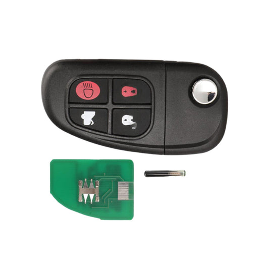 Key Fob Remote Suitable For Jaguar XJR X-Type S-Type 2002-2008 Transponder-0