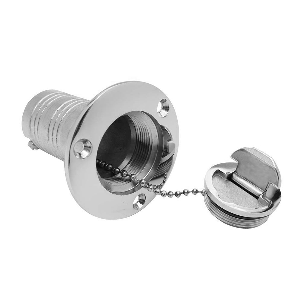 Keyless Water Deck Fill/Filler 1.5" Polished 316 Stainless Steel Suitable For Marine Boat-0