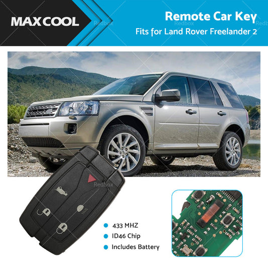 433MHz 5 Buttons Remote Car Key ID46 Chip For Land Rover Freelander 2 2007-2014-0