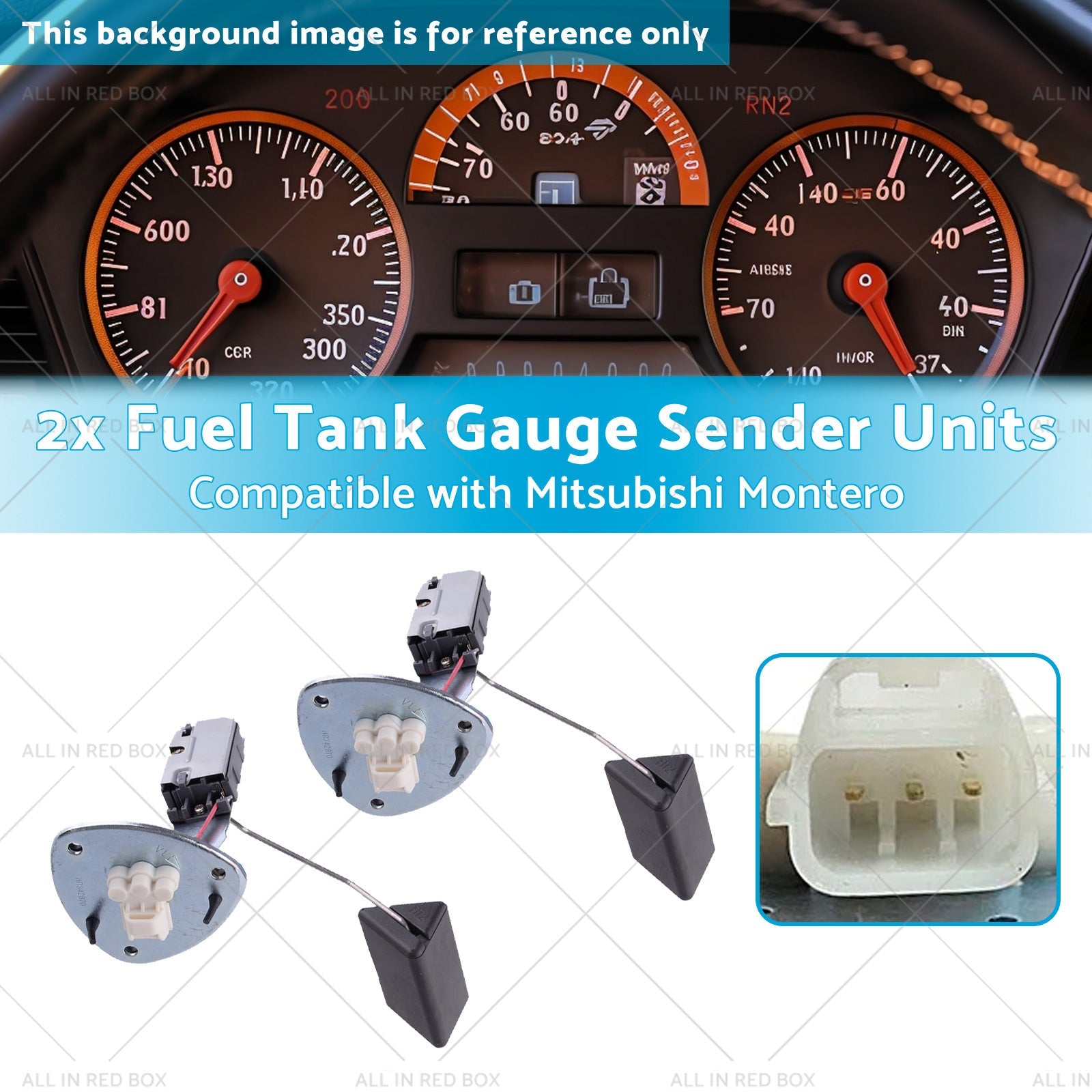 2x Fuel Tank Gauge Sender Units Suitable for Mitsubishi Montero Pajero V75 00-15-2