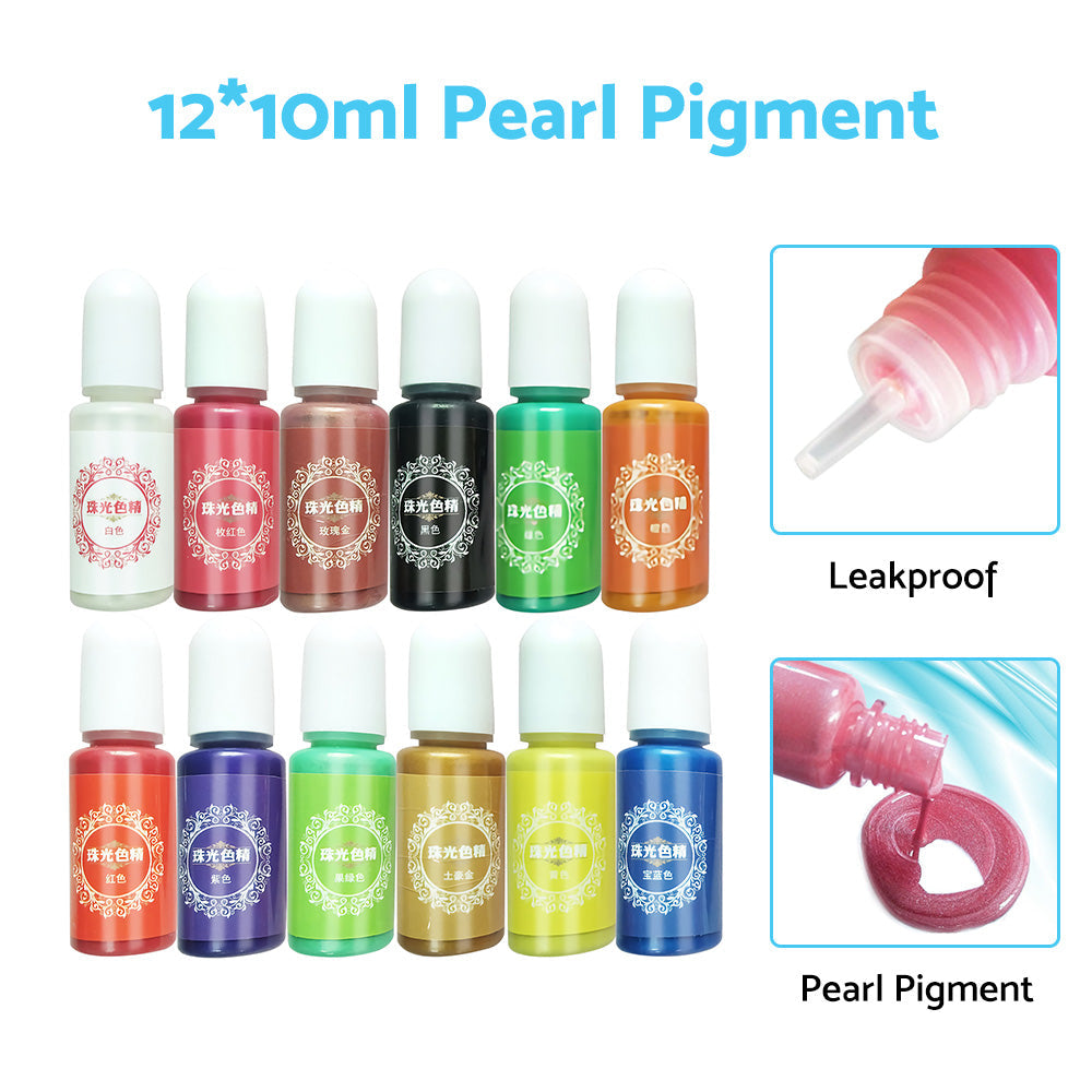 24 x 20ml Colors Glitter Pigment Debris Resin Epoxy Dream Flash Powder Crafts-3