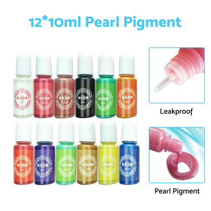 24 x 20ml Colors Glitter Pigment Debris Resin Epoxy Dream Flash Powder Crafts-3