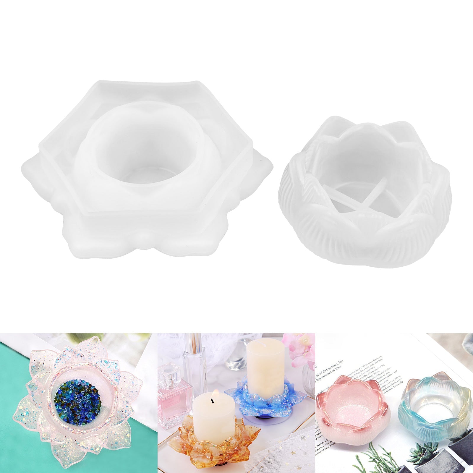Snowflake Silicone Pendant Mold Making Jewelry Resin Necklace Mould Craft DIY 3D-61