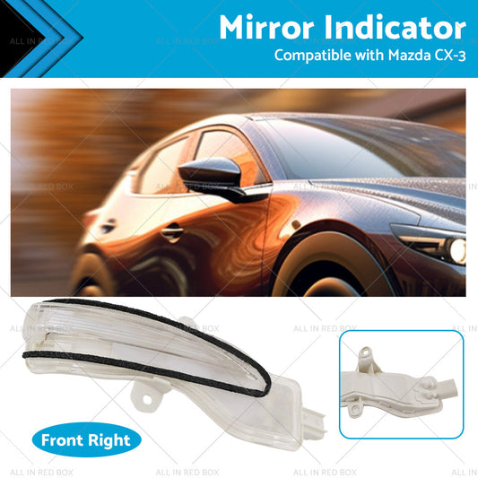 Right Side Mirror Light Indicator Blinker Suitable for Mazda CX3 CX-3 2015-2022-0