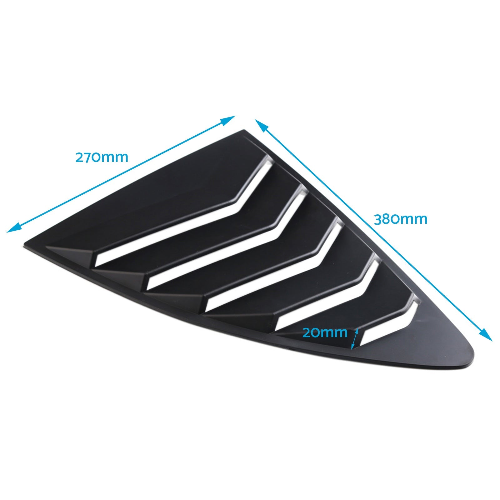 2x Car Rear Side Window Louvers Cover Suitable For Toyota 86 / Subaru BRZ 2013-2019-3