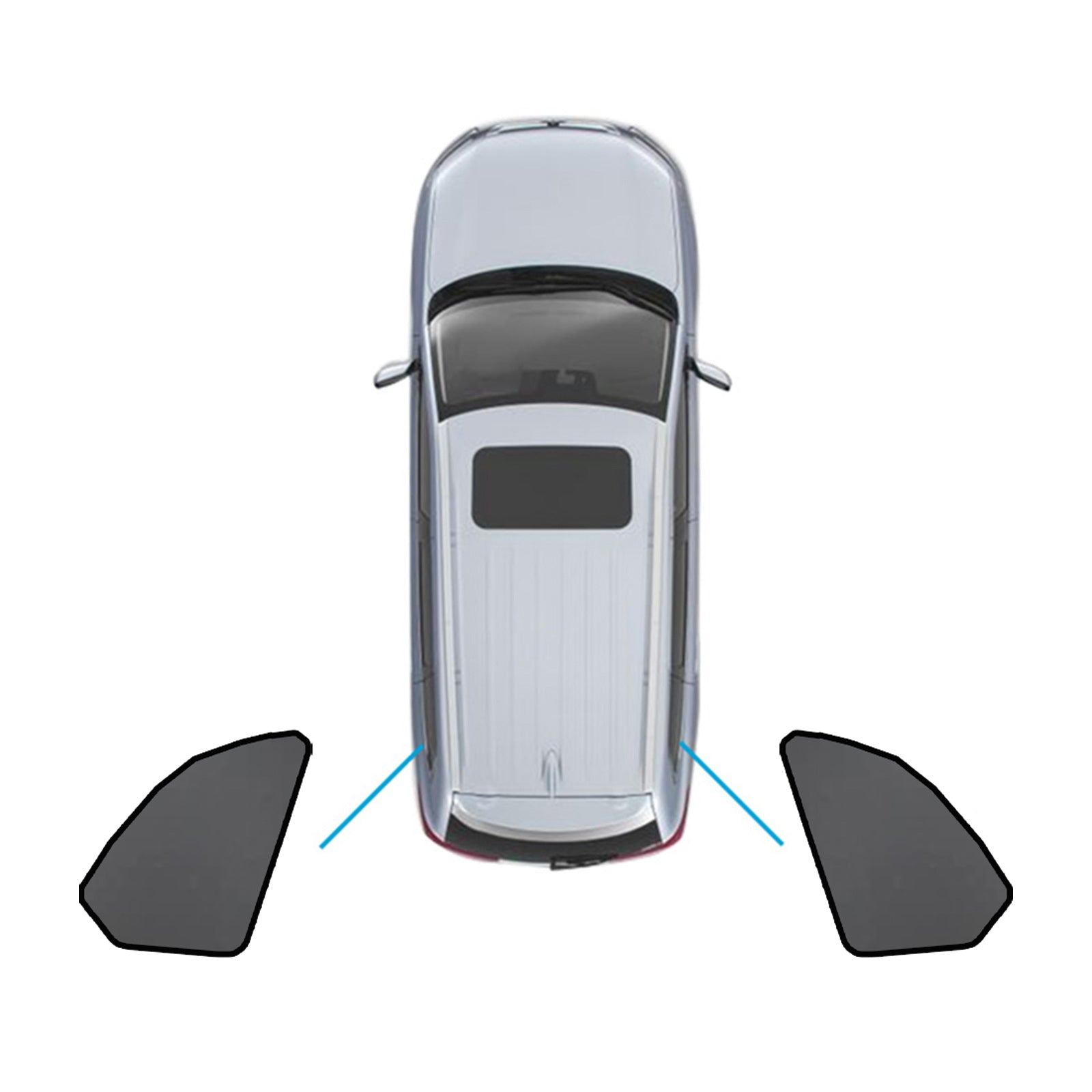 Car Window Sun Shade Magnetic Sun Blind Mesh Suitable for BMW X5 F95 G05 2018-On-4