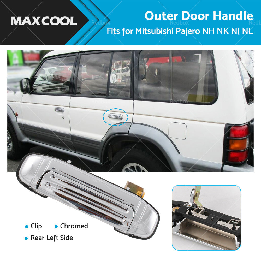 REAR LEFT CLIP Outer Door Handle for Mitsubishi Pajero NH NK NJ NL 1991-2000-0