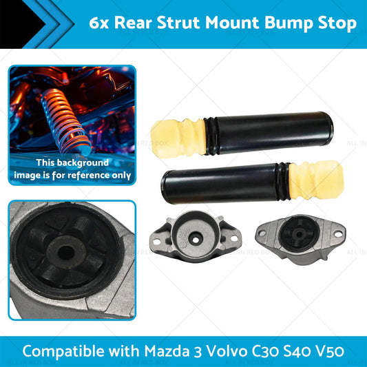 6x Rear Strut Mount Bump Stop Suitable for Mazda 3 Volvo S40 C30 V50 MKC Escape-1