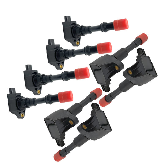 8Pcs Ignition Coils 3 Pins Suitable For Honda Jazz GD GE2 GE3 Civic ES ET 1.3L-1