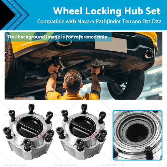 Wheel Locking Hub Set Suitable for 90-16 Navara Pathfinder Terrano D21 D22-0