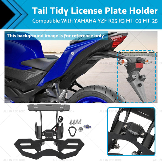 Tail Tidy License Plate Holder Suitable For YAMAHA YZF R25 R3 MT-03 25 2014-2020-0