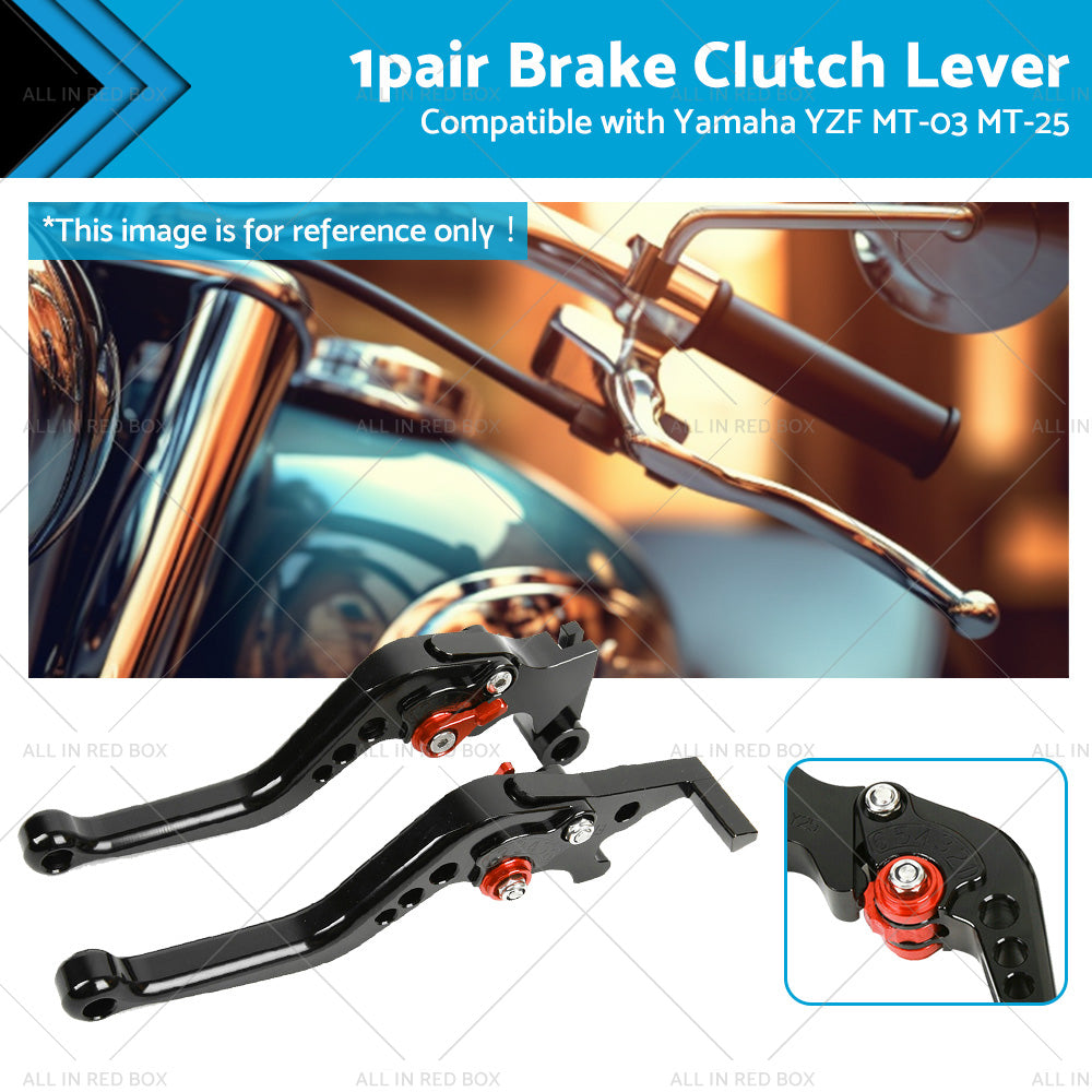 Short Clutch Brake Levers CNC Suitable for Yamaha YZF R3 R25 MT03 MT25 2014-2021-0