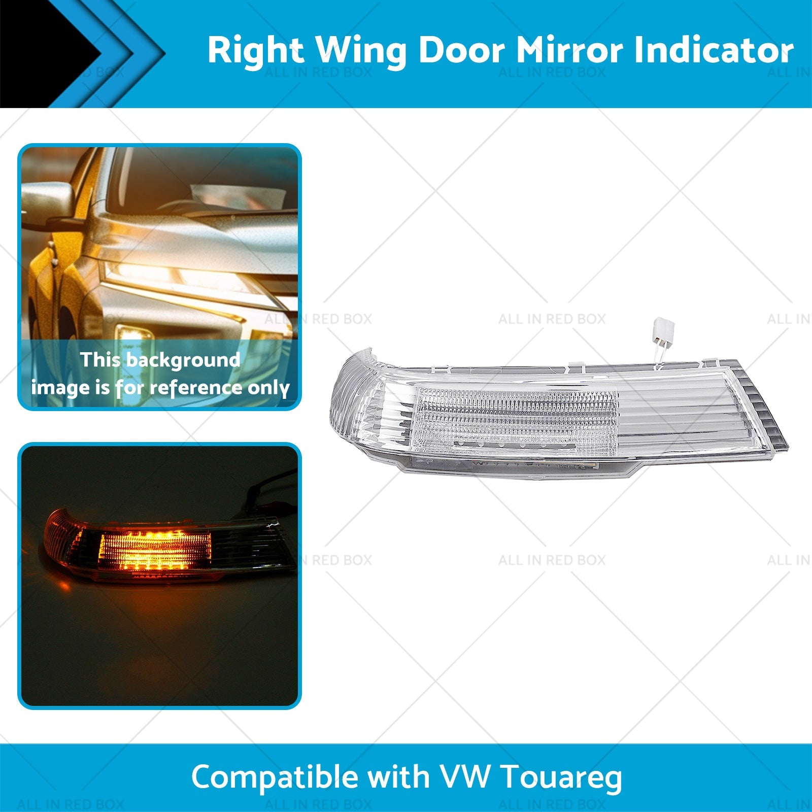 Front Right Wing Door Mirror Indicator Suitable for VW Touareg 7L 09 or 03-11 or 06-1