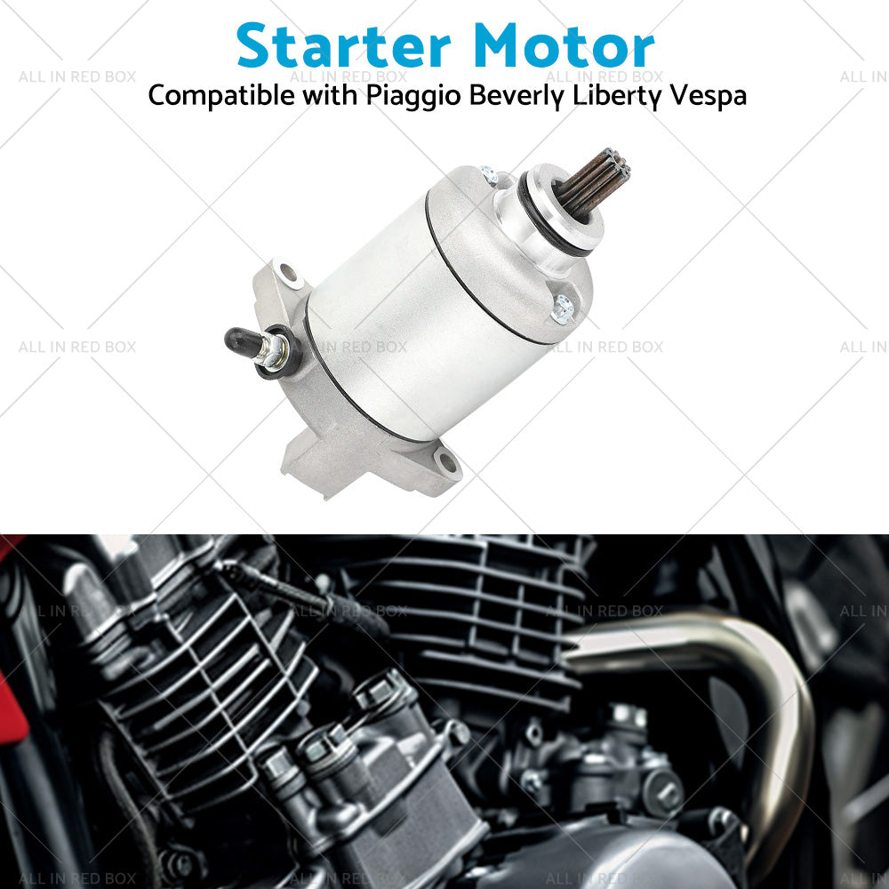 Starter Suitable For Piaggio Fly 125 Vespa LX 125 Liberty 150 X8 X9 200 X-Evo-3